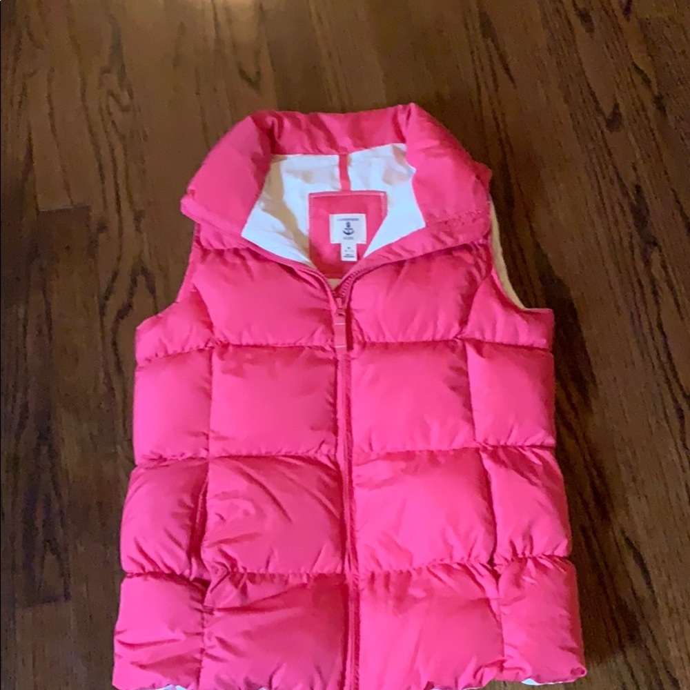 Lands end pink vest